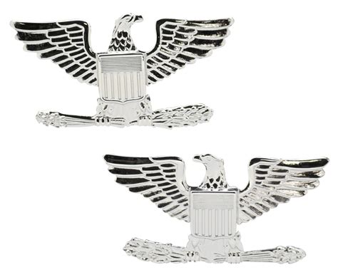 Us Army And Air Force Colonel Collar Rank Insignia