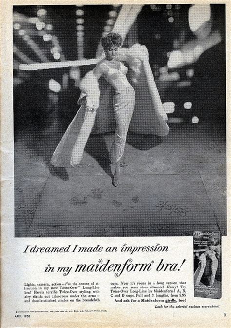 i dreamed i made an impression in my maidenform bra 1958 vintage ephemera vintage ads vintage