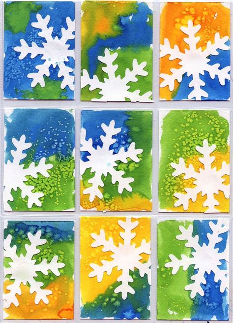 Snowflake Atc Art Projects For Kids
