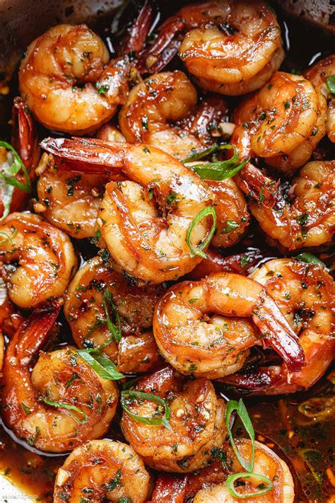 Honey Garlic Shrimp Recipe Easy Shrimp Recipe Eatwell101