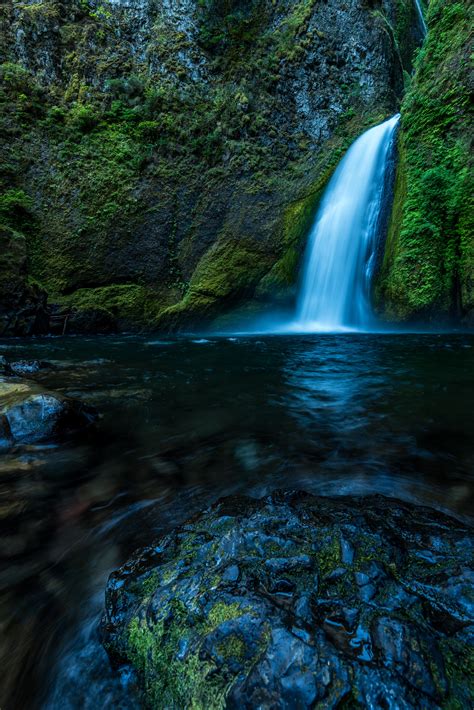 Closer View Of Wahclella Falls Oregon By Andreinotes Oc 4016x6016