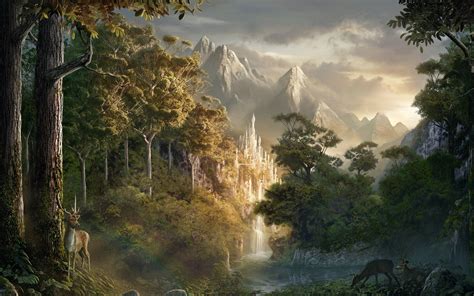 Ice Castle Beyond The Forest 158401 Fantasy Landscape