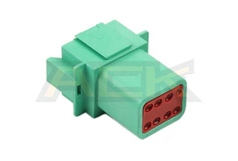Dt04 08pc 8 Pin Green Color Male Deutsch Connector Dt Series