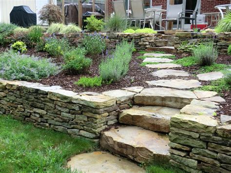 Boulder Steps And Stone Wall Traditional Landscape Seattle By