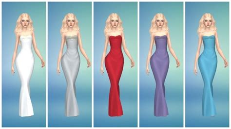 Formal Dress By Annabellee25 Sims 4 Female Clothes