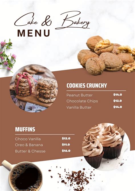 Free And Customizable Delectable Bakery Menu Templates Canva Vlrengbr