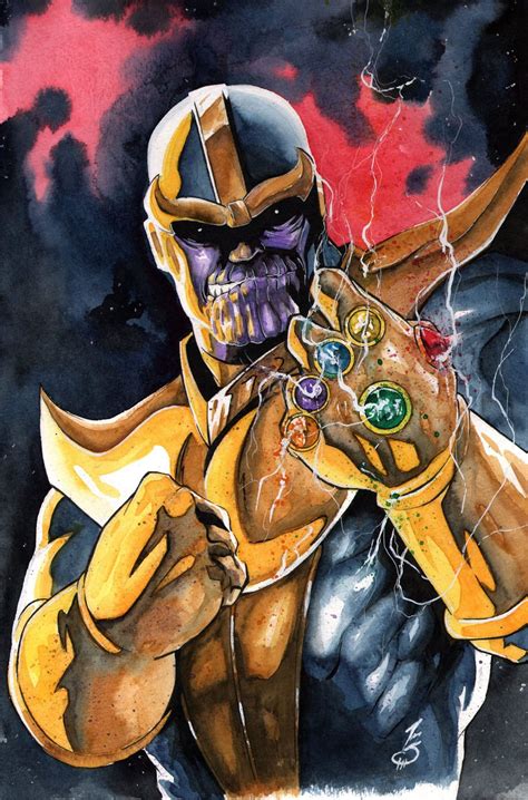 Thanos By Matt Slay Art Vault Marvel Comics Art Marvel