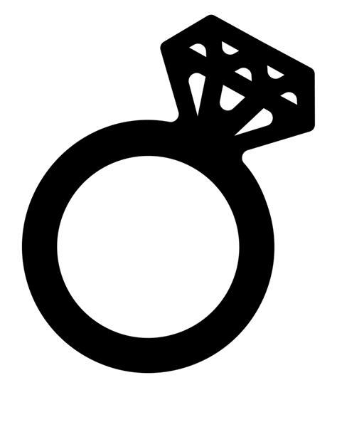 Diamond Ring Svg Cut File Circle Clip Art Library