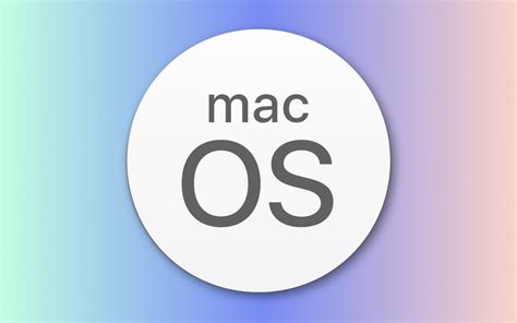 The Mac Os Logo Is Shown On A Colorful Background
