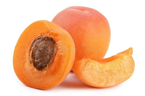 Fresh Apricot With A Leaf Stock Photo Image Of Diet 44572412