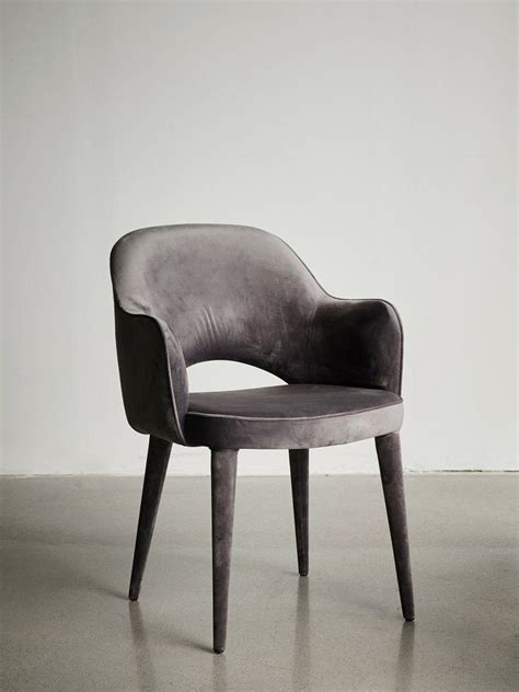 Fusion living black and luxurious grey tulip style armchair. Cosy Velvet Armchair Grey | Grey armchair, Velvet armchair ...