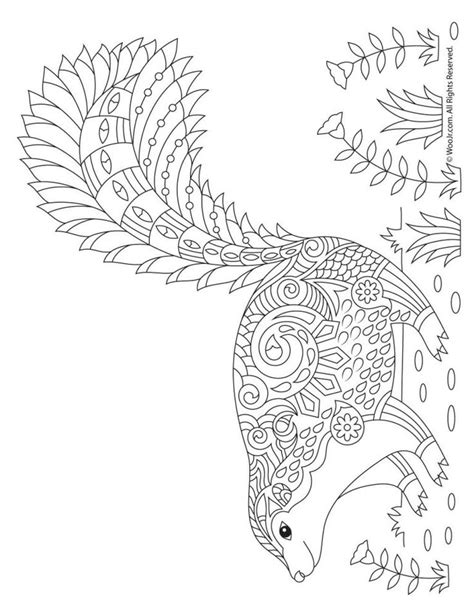 Fall Animal Adult Coloring Pages Woo Jr Kids Activities Children