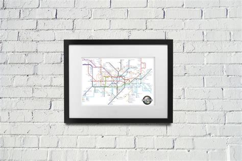 Film Based London Underground Tube Map A4 A3 A2 A1 A0 Poster Etsy Uk