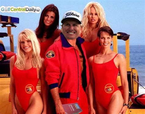 Pic The Hoff Greeted By Baywatch Babes On 18th Green Massive Orgy