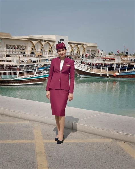 Qatar Airways Qatar Airways Cabin Crew Flight Attendant Uniform Flight Attendant