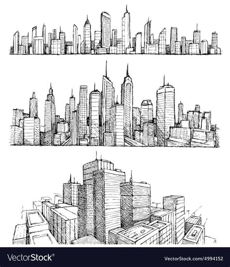 Hand Drawn Big Cities Cityscapes And Buildings Download A Free Preview