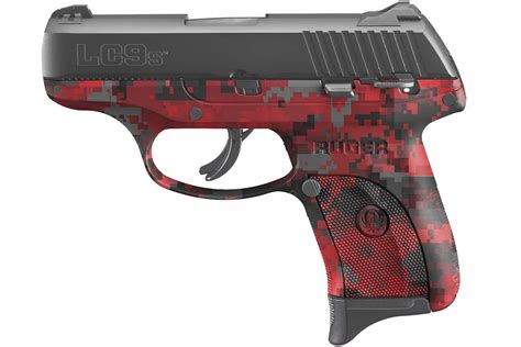 Shop Ruger Lc9s 9mm Red Digital Camo Striker Fired Pistol For Sale