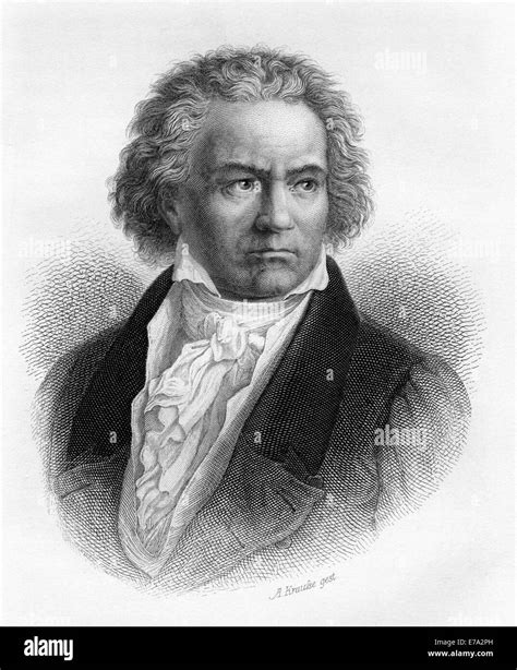 Ludwig Van Beethoven 1770 1827 Deutscher Komponist Gravur 1873