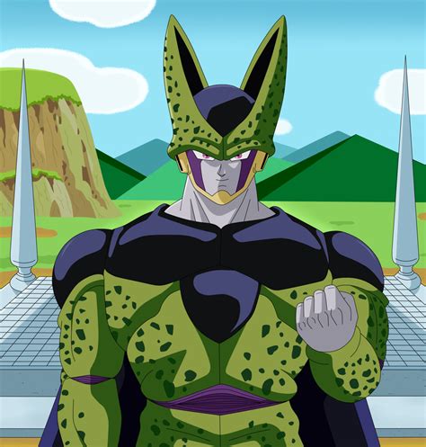 His mouth in this form resembles that of an arlian, except that his mouth opens when he talks. Perfect Cell (Dragon Ball Z) by Profesor-Akashi on DeviantArt