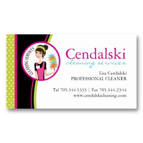 Restaurant business card template vector. Whimsical Cleaning Services Business Cards | Zazzle.com in ...