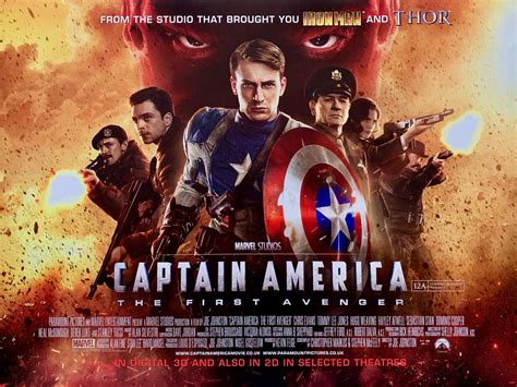 Captain America The First Avenger Movie Poster Super Hero Marvel