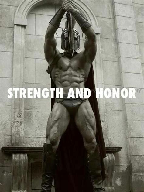 Strength And Honor Spartan Warrior Muscle