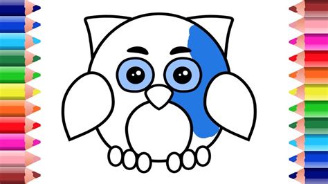 Baby Owl Coloring Pages Youtube