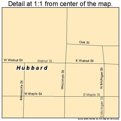 Hubbard Iowa Street Map 1937425