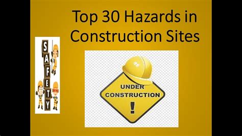 Top 30 Hazards In Construction Sites I HSE Study YouTube