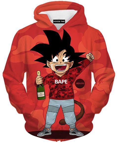 Shop dragon ball z hoodies and sweatshirts designed and sold by artists for men, women, and everyone. Dragon Ball Z Hoodies - Kid Goku Bape Hoodie - DBZ ...