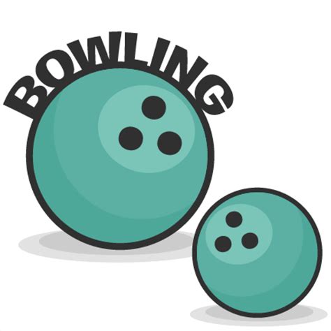 Bowling Set SVG scrapbook cut file cute clipart clip art files for