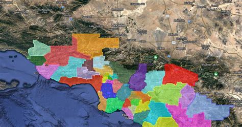 Los Angeles Boroughs Scribble Maps