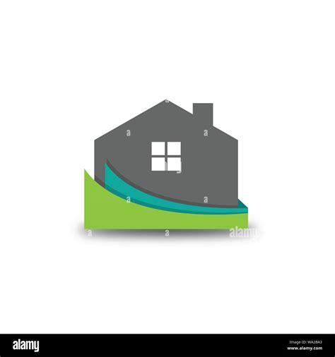 Real Estate Vector Logo Design Template House Abstract Icon Realty