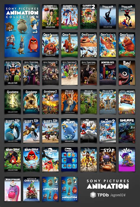 Sony Pictures Animation Complete Movie Collection Top And Bottom Logos