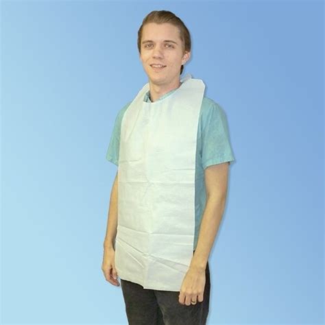 Dynarex 4405 Disposable Adult Bibs With Ties