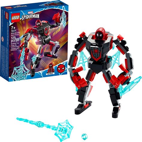Avengers Lego Miles Morales Mech Armor Awesome Toys Ts