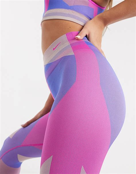 Nike Seamless Leggings In Pink Save 40 Lyst