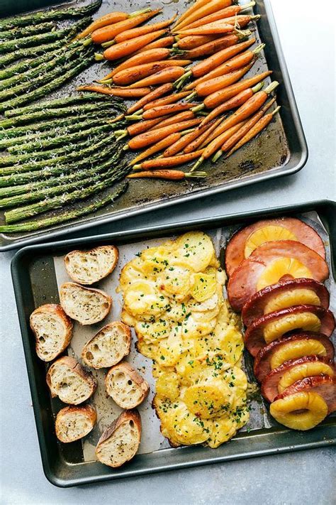 An Entire Easter Dinner Made In Under An Hour Two Sheet Pans Hold All