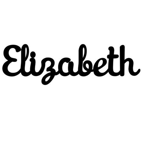Name Signs Elizabeth Name Match Painting