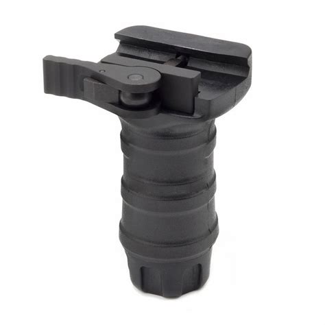 Black Tactical Qd Short Stubby Vertical Fore Grip For 20mm Picatinny