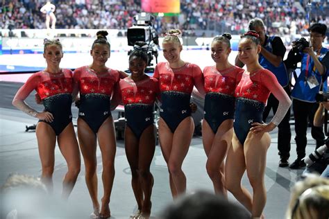us women s gymnastics teams wins 2019 worlds team final popsugar fitness photo 8