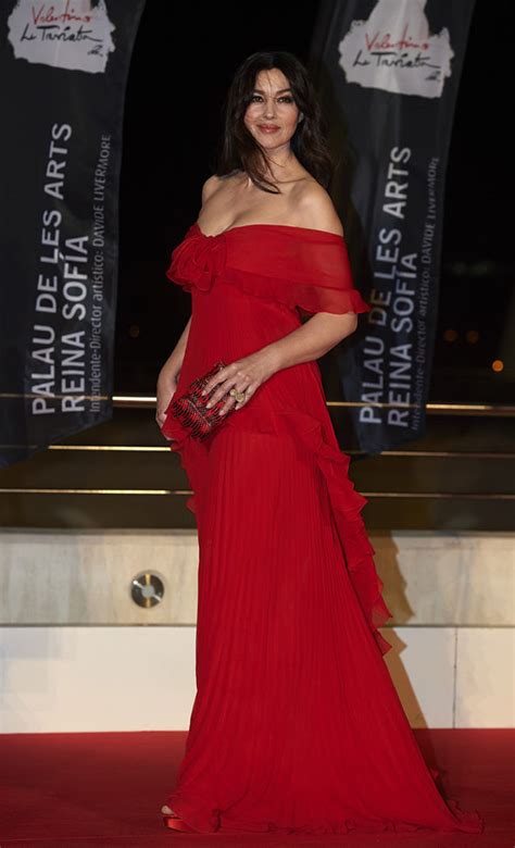 Monica Bellucci 52 Looks Red Hot As She Oozes Sex Appeal In Sizzling