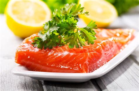 Fresh Salmon Fillet Stock Photo Image Of Delicious Food 27103852