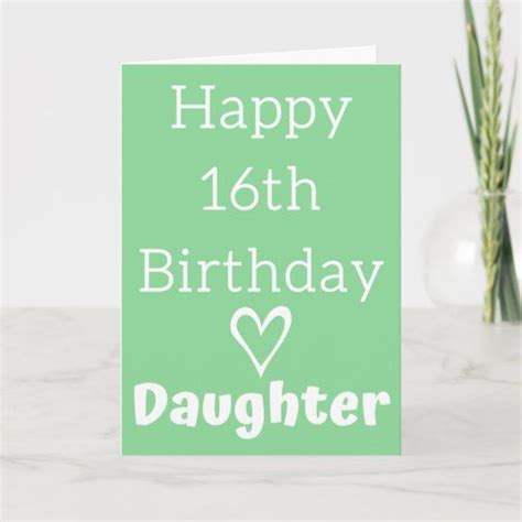 Happy 16th Birthday Daughter Card In 2020 Happy 16th