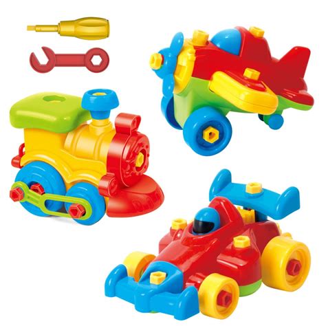 Useefun Take Apart Toys Toy Airplane Toy Train Toy Racing Car For Kids