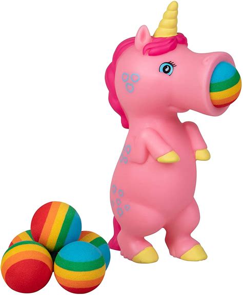 Pink Unicorn Popper Toy Shoot Foam Balls Up To 20 Feet 6 Etsy