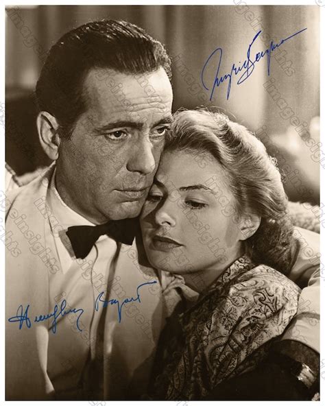 Ingrid Bergman Humphrey Bogart As Lovers In Casablanca Etsy