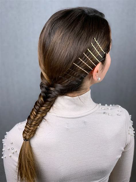 Stylish Bobby Pin Hairstyle With A Braid Diy And Crafts