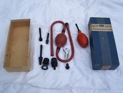Vintage Miller Vaginal Rectal Infant Enema Douche Bulb Syringe Box