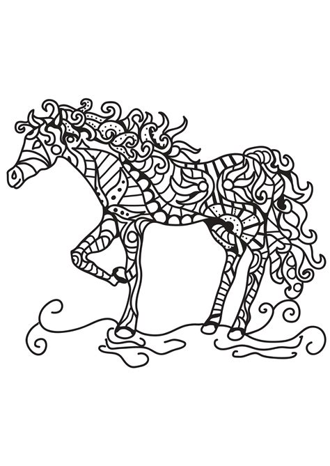 Afbeeldingen van paarden sommige 55 mooi paarden kleurplaat. Kids-n-fun.com | Coloring page Horses mosaic Horses mosaic